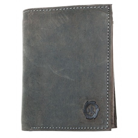 Velká šedá prostorná peněženka