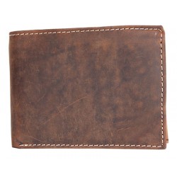 Kožená peněženka z přírodní pevné kůže bez značek a nápisů