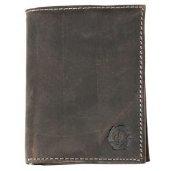 Pánská šedá celokožená peněženka HL
