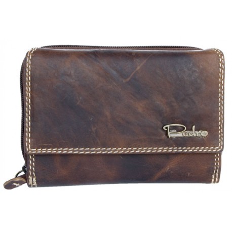 Dámská peněženka Pedro z bytelné hlazené přírodní kůže