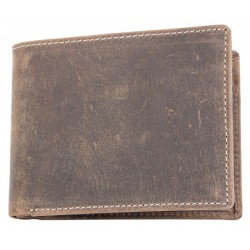 Kožená peněženka z pevné kůže bez nápisů či značek