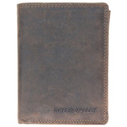 Kožená peněženka Green Valley z pevné hovězí kůže s ochranou dat (RFID)