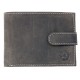 Pánská celokožená peněženka šedá HL s upínkou