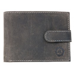 Pánská celokožená peněženka šedá HL s upínkou