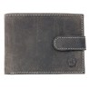 Pánská celokožená peněženka šedá HL s upínkou