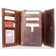 Klasická středně velká RFID celokožená peněženka Pedro z bytelné přírodní kůže