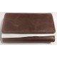 Celá kožená peněženka ze silné přírodní kůže bez značek a nápisů