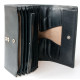 Kasírka - černá klasická celokožená kasírtaška - peněženka pro servírky a číšníky