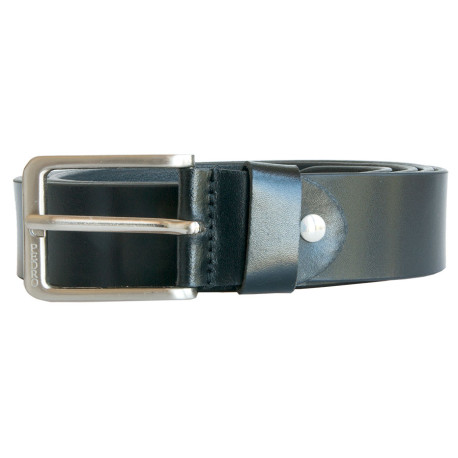 Pánský černý kožený opasek, šířka 38 mm, délka 130 cm