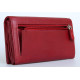 Klasická červená kožená peněženka HMT s ochranou dat na kartách (RFID)