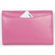 Růžová kožená peněženka Corsi z měkké kůže