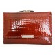 Luxusní malá červená kožená fóliovaná peněženka Jennifer Jones