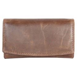 Dámská celá kožená peněženka ze silné přírodní kůže bez značek a nápisů
