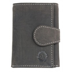 Malá kožená peněženka z šedé přírodní kůže
