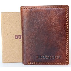 Pánská celá kožená malá kapesní peněženka Bulberry s ochranou dat (RFID)