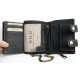 Kožená peněženka Wild s 50 cm dlouhým kovovým řetězem a karabinkou