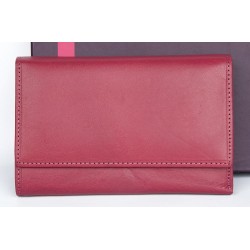 Italská velmi kvalitní růžová kožená peněženka Il Giglio