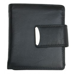 Kvalitní široká a prostorná kožená peněženka HMT