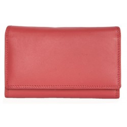Luxusní jasně růžová kožená peněženka HMT
