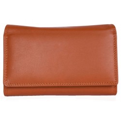 Luxusní oranžová kožená peněženka HMT