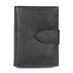 Dámská černá kožená peněženka