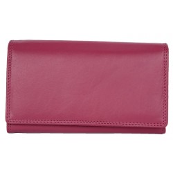 Klasická růžová kvalitní kožená peněženka HMT