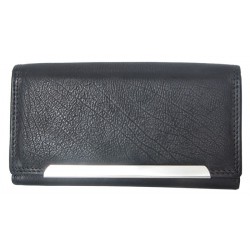 Černá středně velká dámská kožená peněženka Tillberg