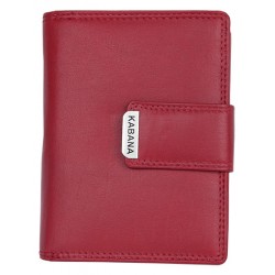 Červená dámská kožená peněženka Kabana 